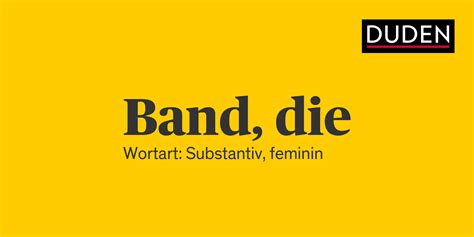 band duden|band bedeutung.